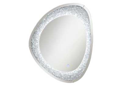 Image for Mirage Acrylic Crystals Inlay Wall Mirror with LED Lights