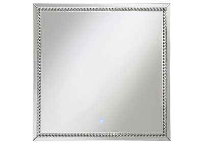 Noelle Square Wall Mirror with LED Lights,Coaster Furniture