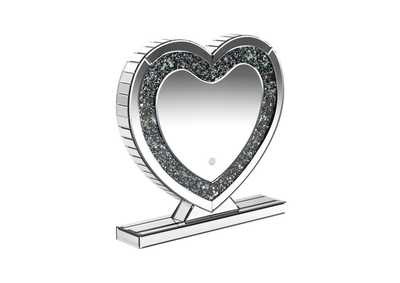Image for Heart Shape Table Mirror Silver