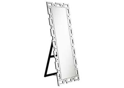 Image for Tavin Geometric Frame Cheval Mirror
