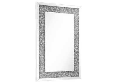 Image for Valerie Crystal Inlay Rectangle Wall Mirror
