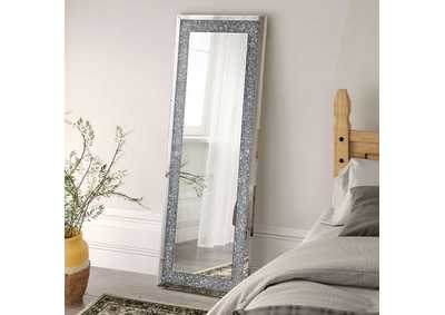 Sylvia Crystal Inlay Rectangle Floor Mirror