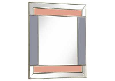 Image for Braylin Rectangular Wall Mirror Champagne and Grey