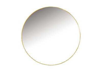 Image for Round Wall Mirror Gold