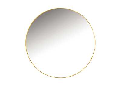 Hermione Round Wall Mirror Gold,Coaster Furniture