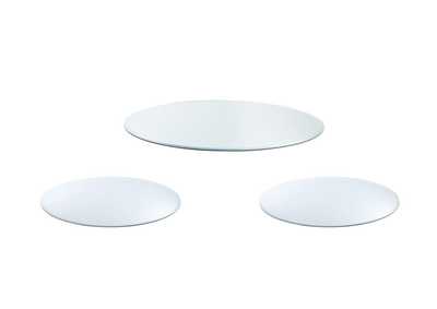 3-Piece Occasional Glass Top Set Clear