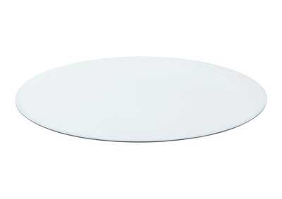54" Round Occasional Glass Top Clear