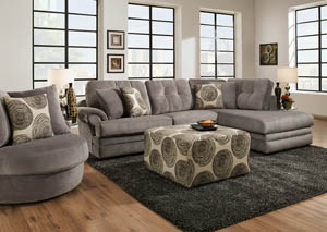 Knockout Gray 2 Piece Sectional