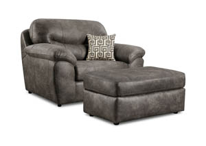 Image for Ulysses Charcoal Ottoman
