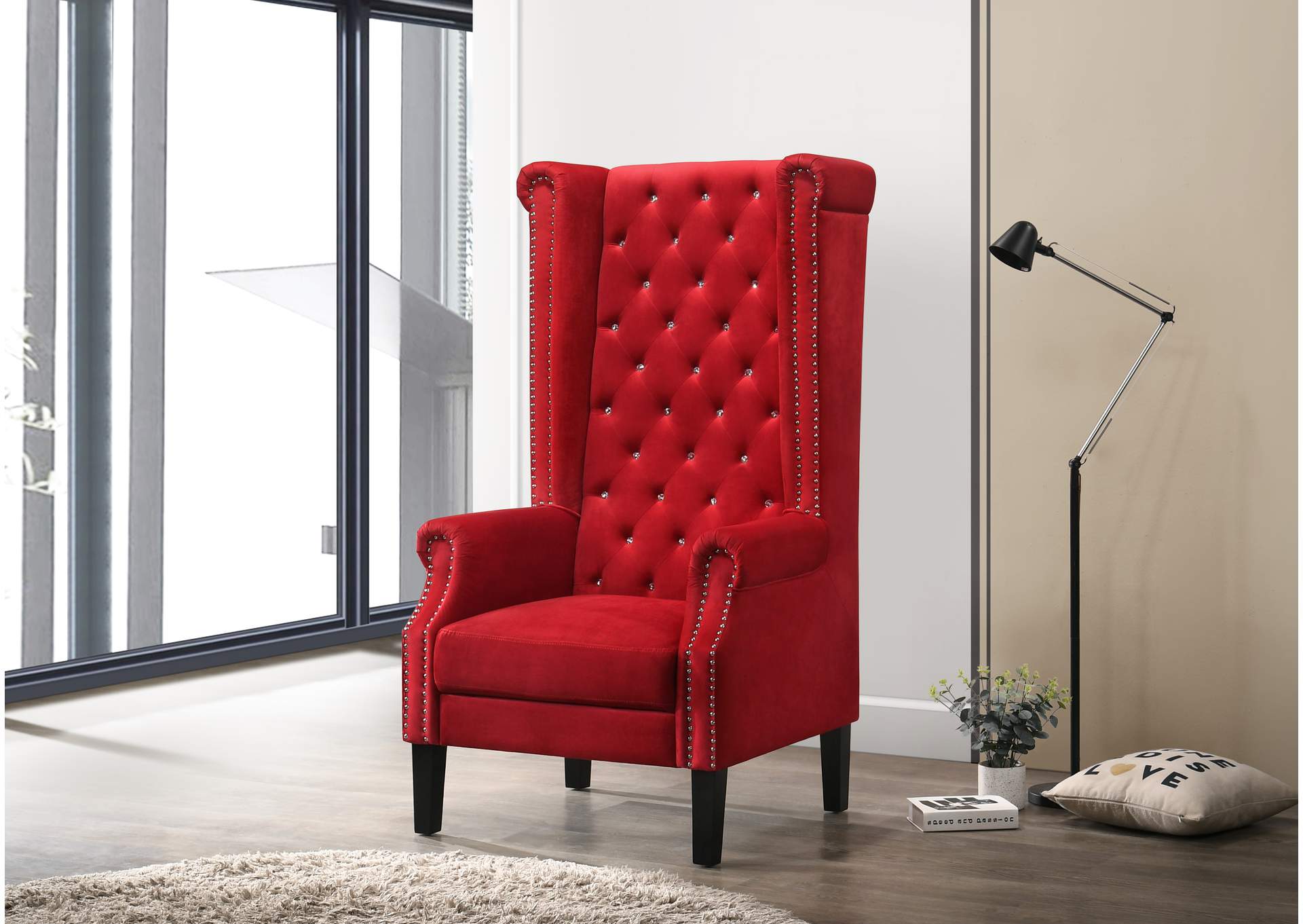 Cosmos Furniture Bollywood Transitional Style Red Accent Chair Best Buy Furniture And Mattress Cosmos Furniture Bollywood Transitional Style Red Accent Chair Best Buy Furniture And Mattress