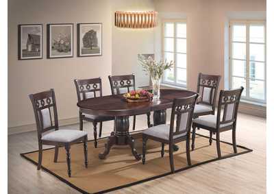 Image for Lakewood Espresso 7 Piece Dining Set -Table W/ 6 Side Chairs