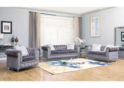 Image for Sahara Gray Gray 2 Piece Living Room Set - Sofa & Loveseat