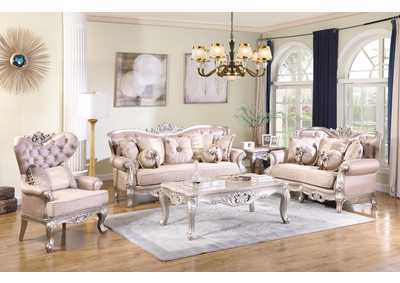 Image for Daisy Pearl 3 Piece Living Room Set - Sofa, Loveseat, Armchair