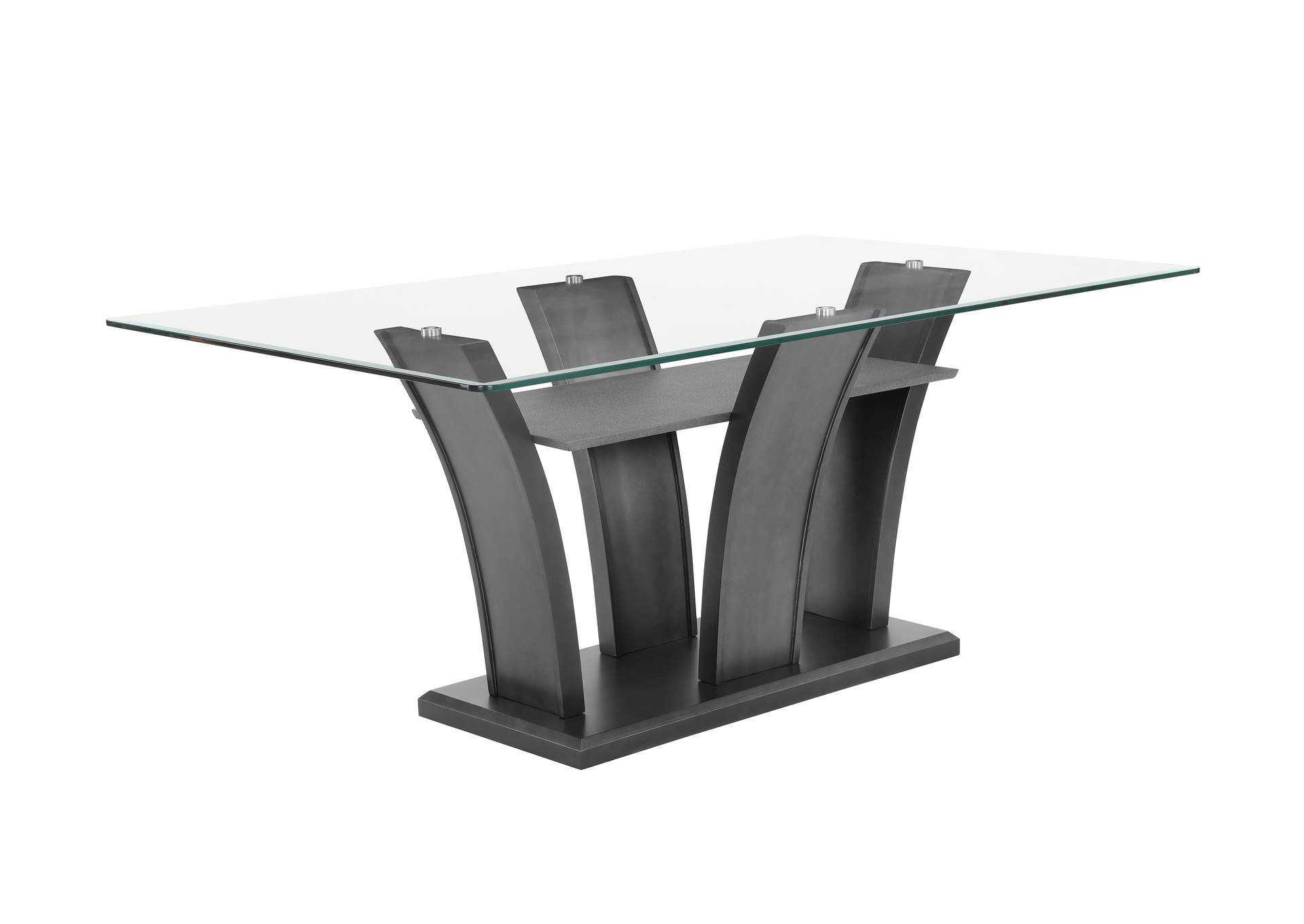 Camelia Dining Table Glass Top,Crown Mark