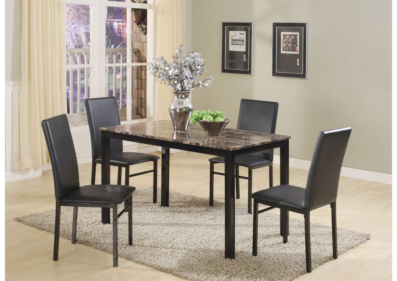 Aiden 5 Piece Dinette,Crown Mark