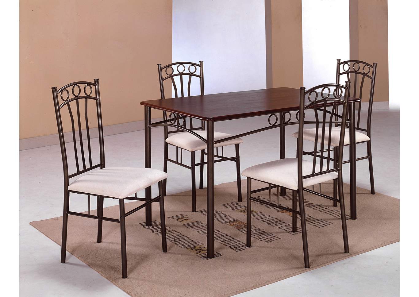 Aiden 5 Piece Dinette,Crown Mark