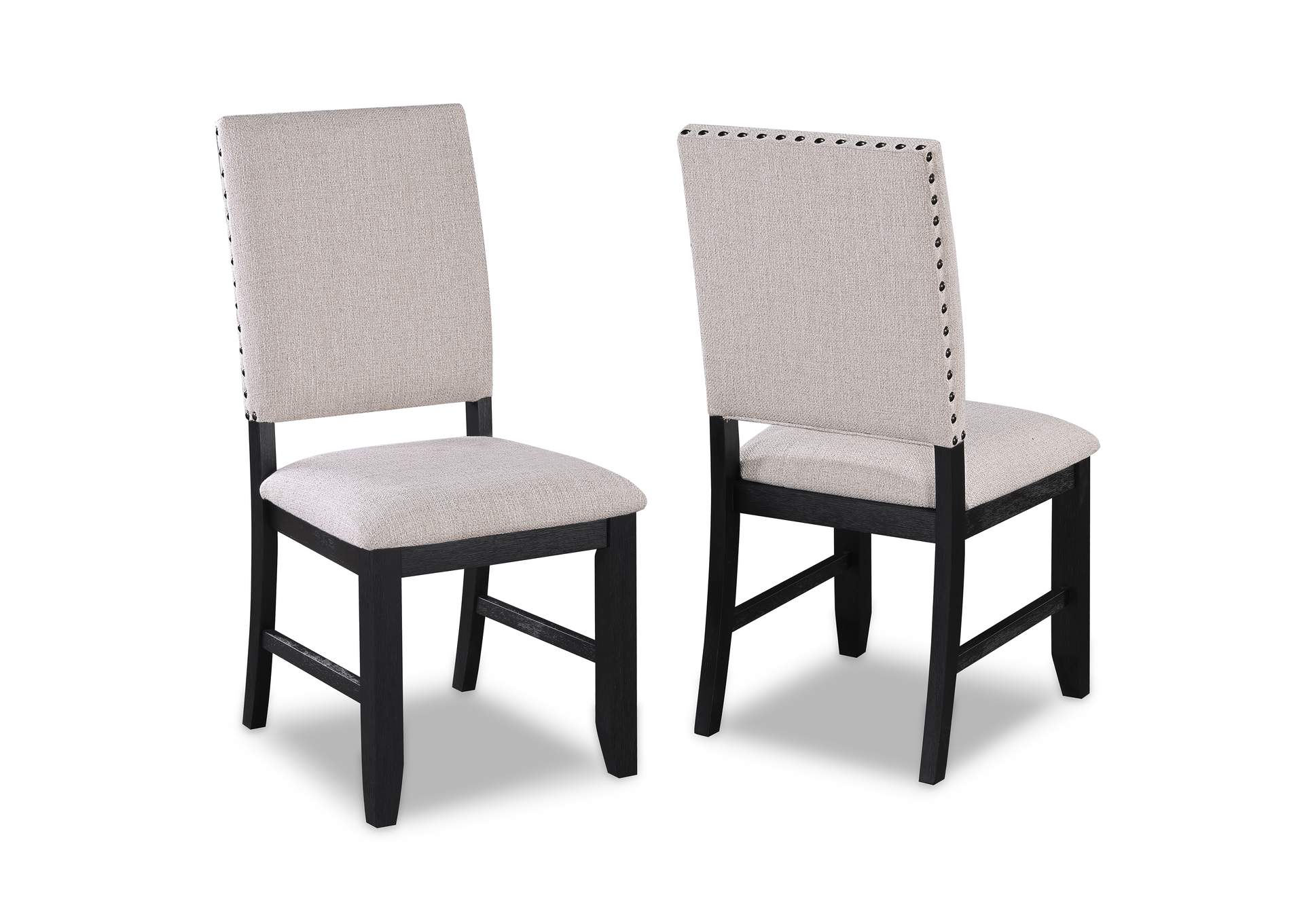 Regent Side Chair Charcoal Black,Crown Mark