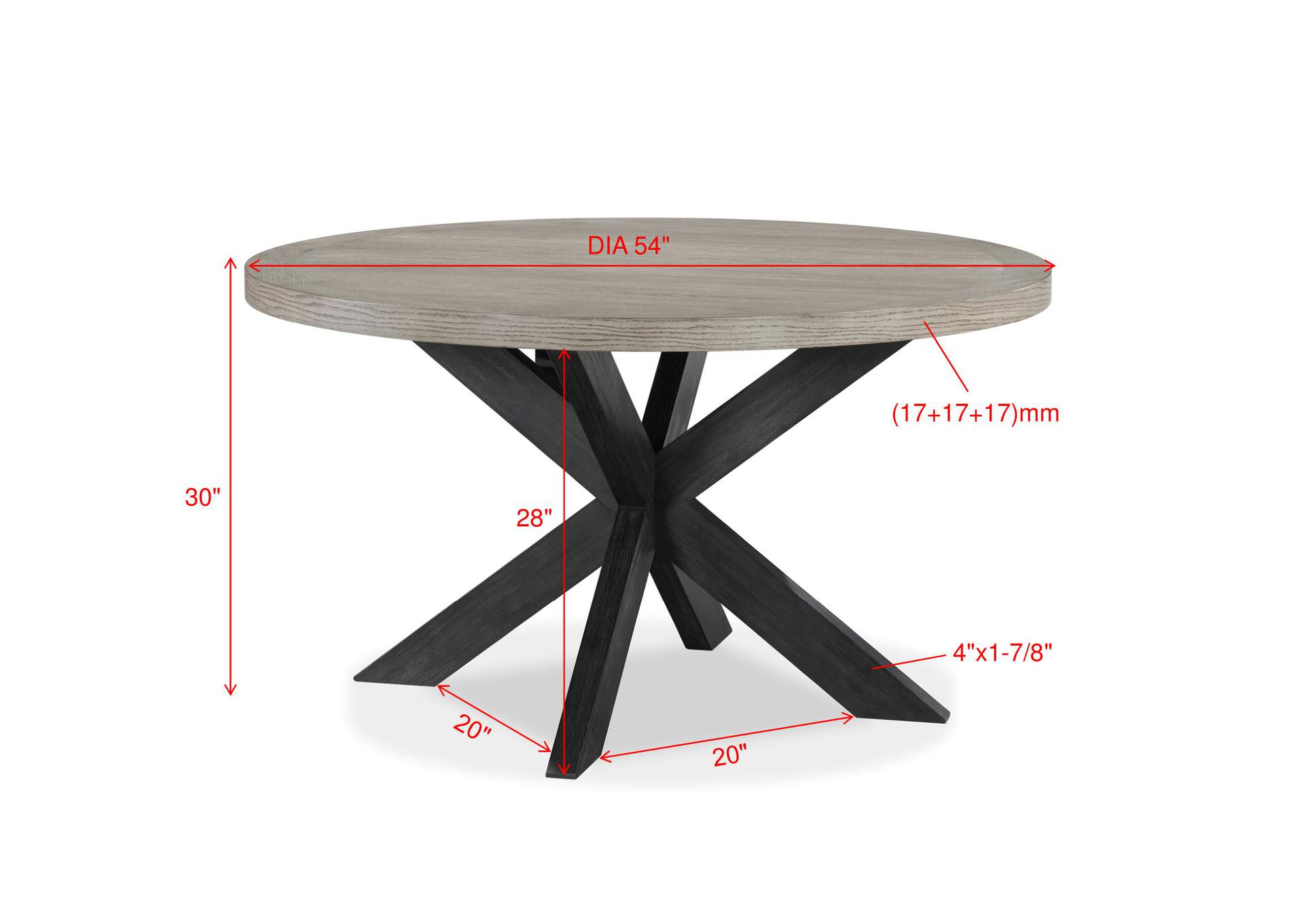 Stevens Dining Table,Crown Mark