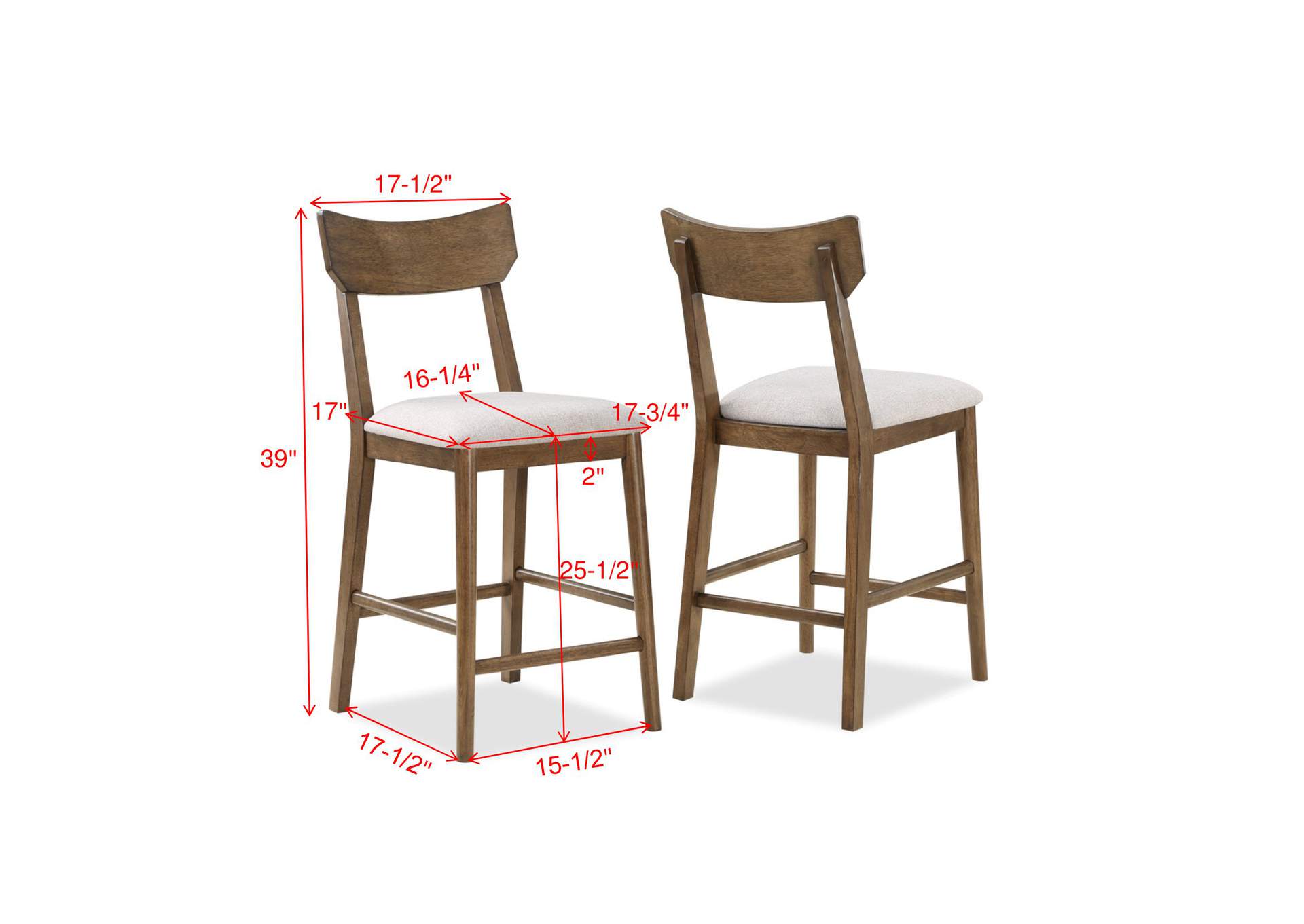 Weldon Counter Height Chair,Crown Mark