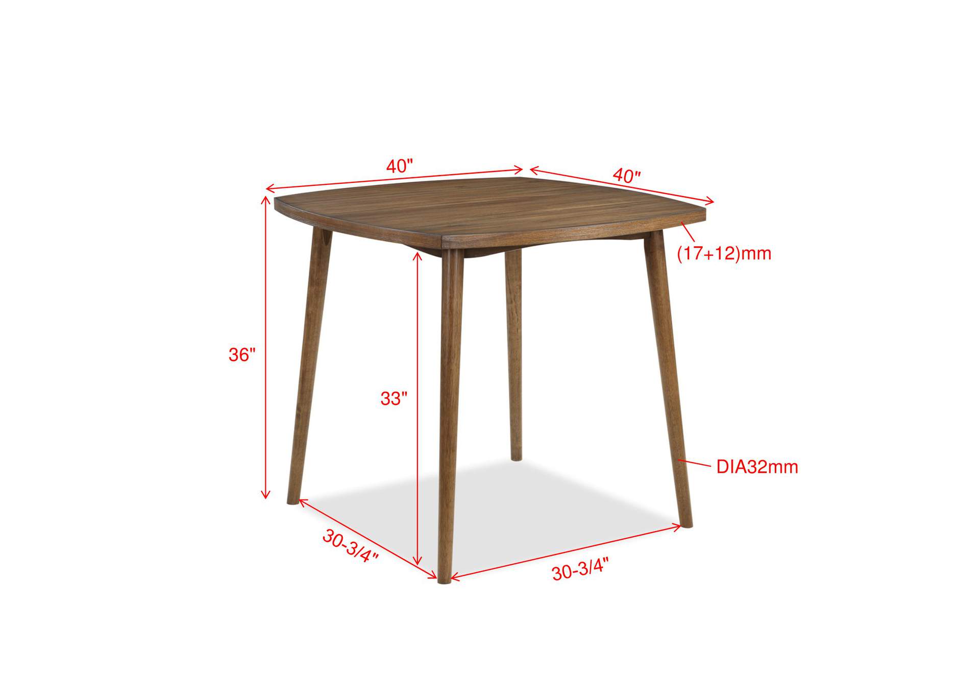 Weldon Counter Height Table,Crown Mark