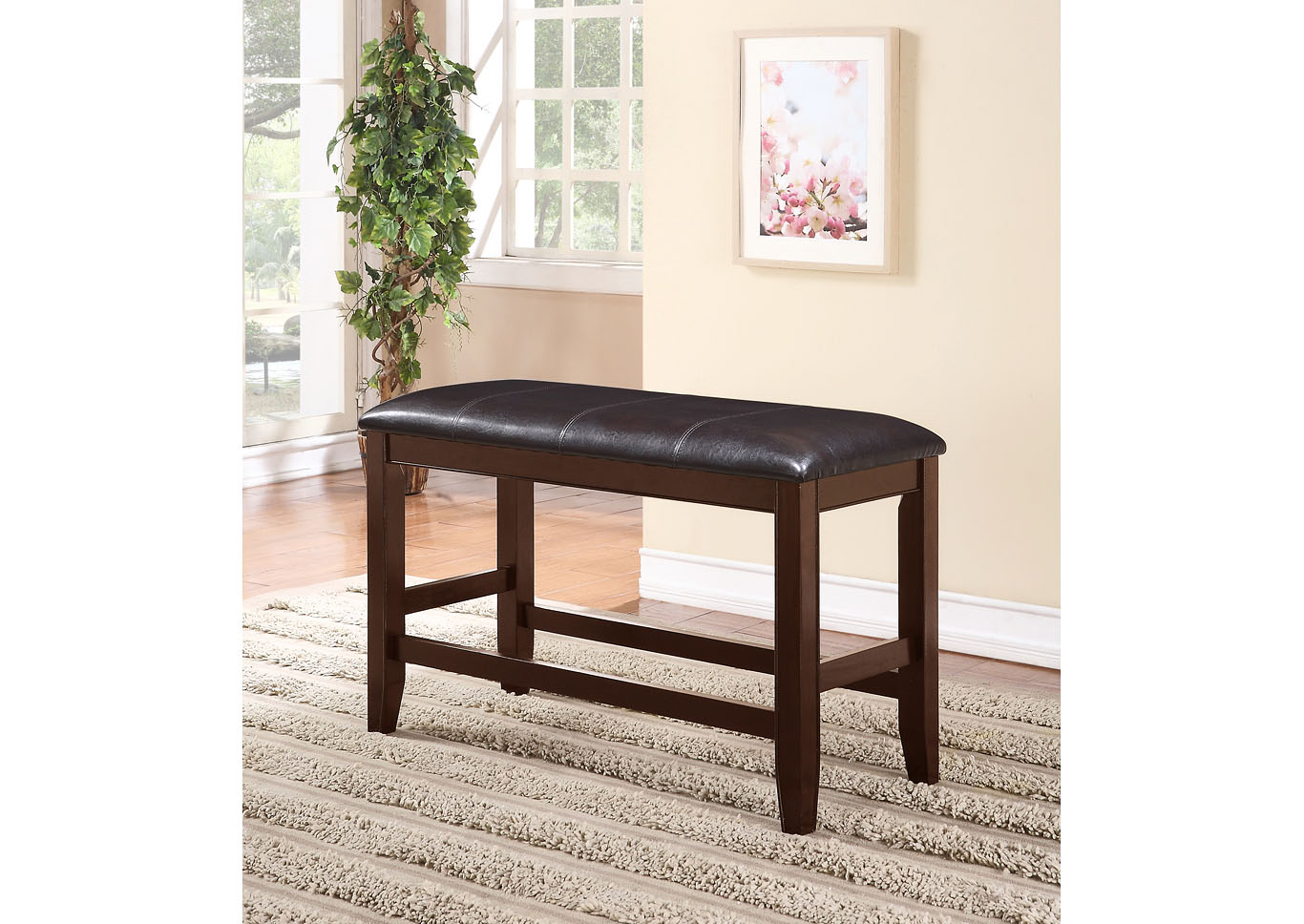 FULTON COUNTER HEIGHT BENCH,Crown Mark