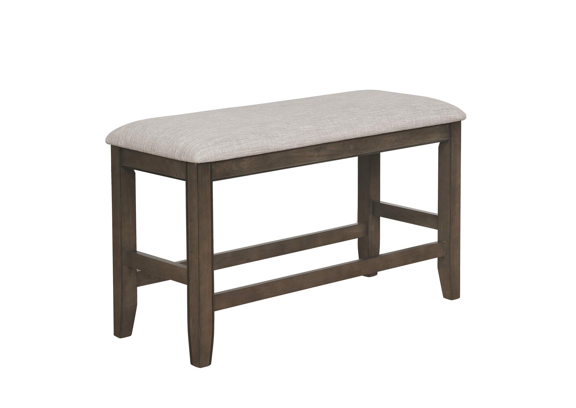 FULTON COUNTER HEIGHT BENCH GREY,Crown Mark