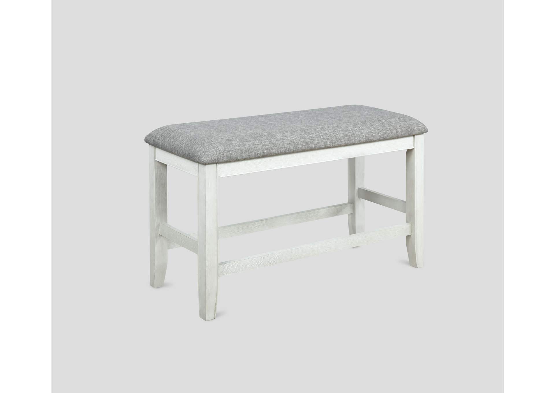 Fulton Counter Height Bench White,Crown Mark