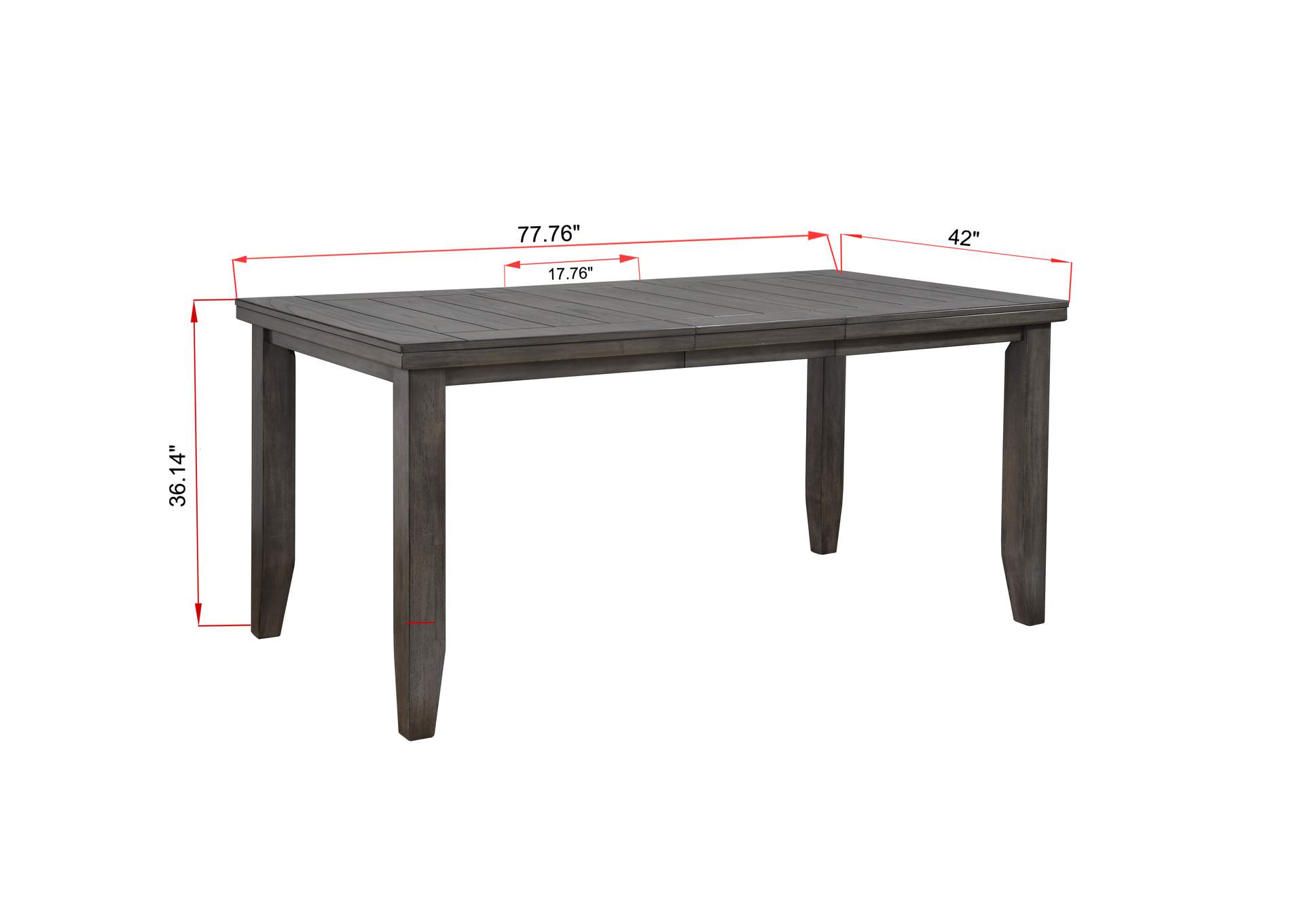 Bardstown Counter Height Table Grey (1X18"L),Crown Mark