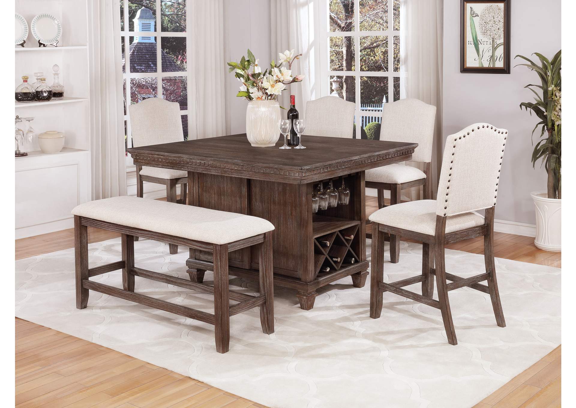 Regent Counter Height Dining Table,Crown Mark