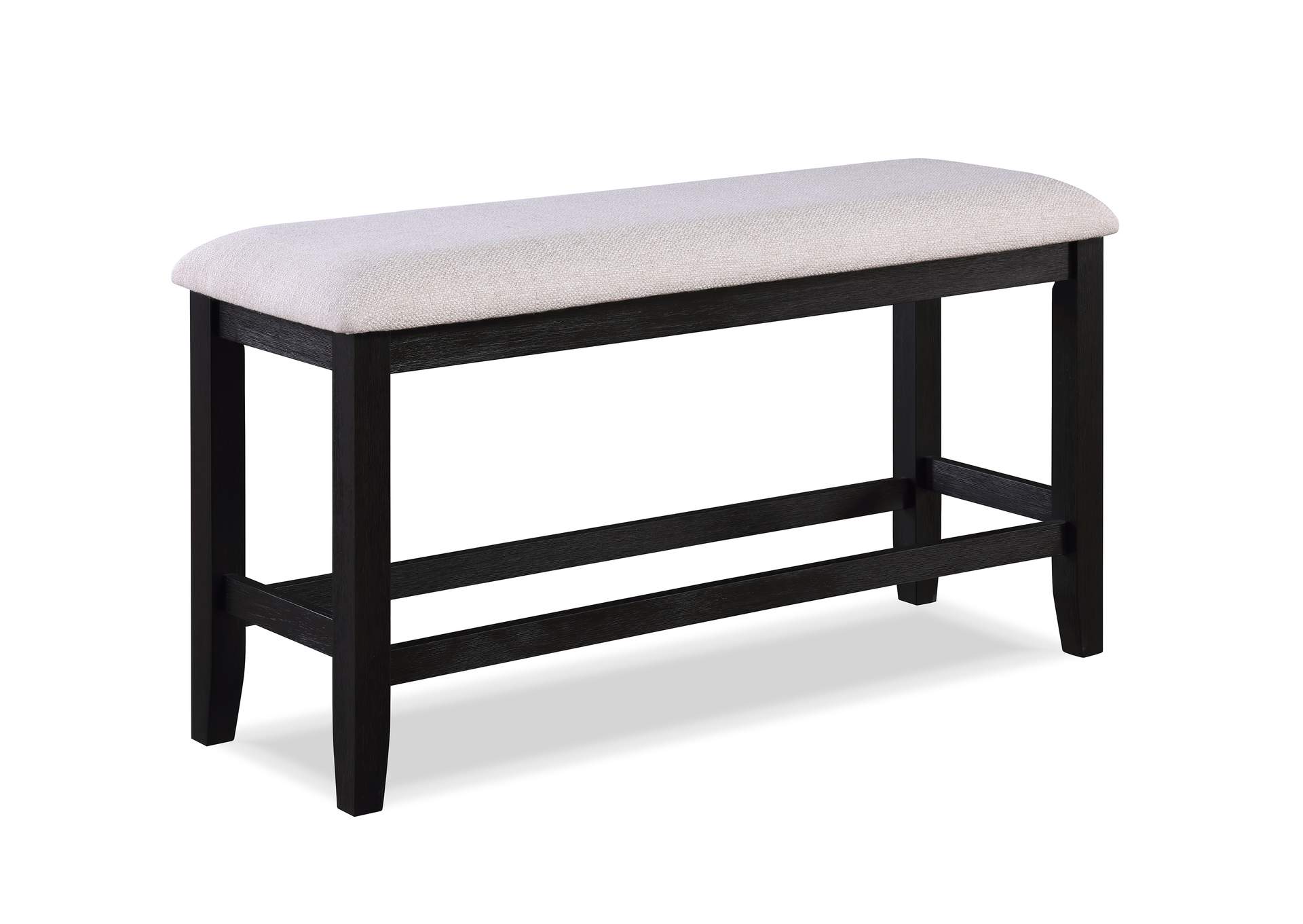 Regent Counter Height Bench Charcoal Black,Crown Mark