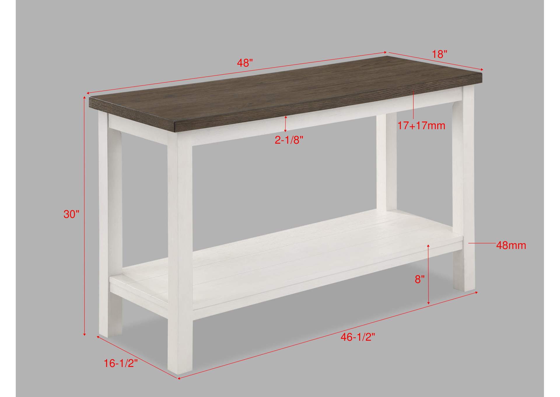 Dakota Sofa Table,Crown Mark