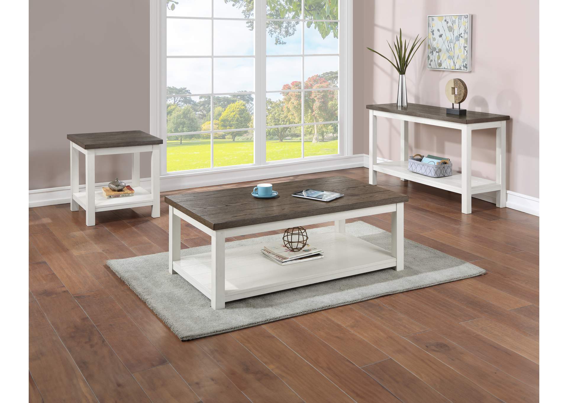 Dakota Coffee Table With Casters,Crown Mark