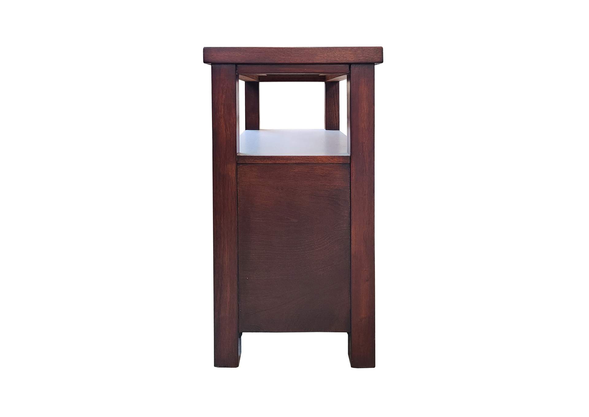 Dempsey Brown Dempsey Chairside Table,Crown Mark