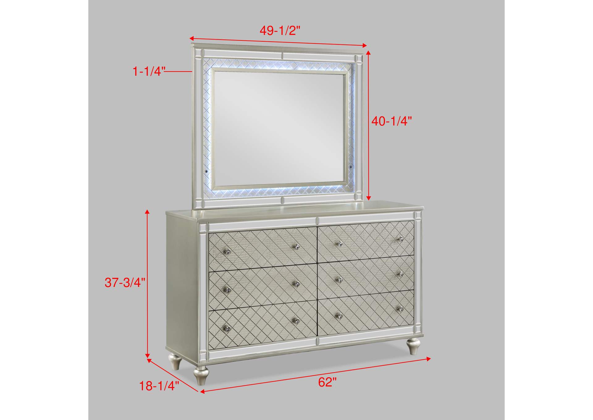 Cristian Dresser Champagne,Crown Mark