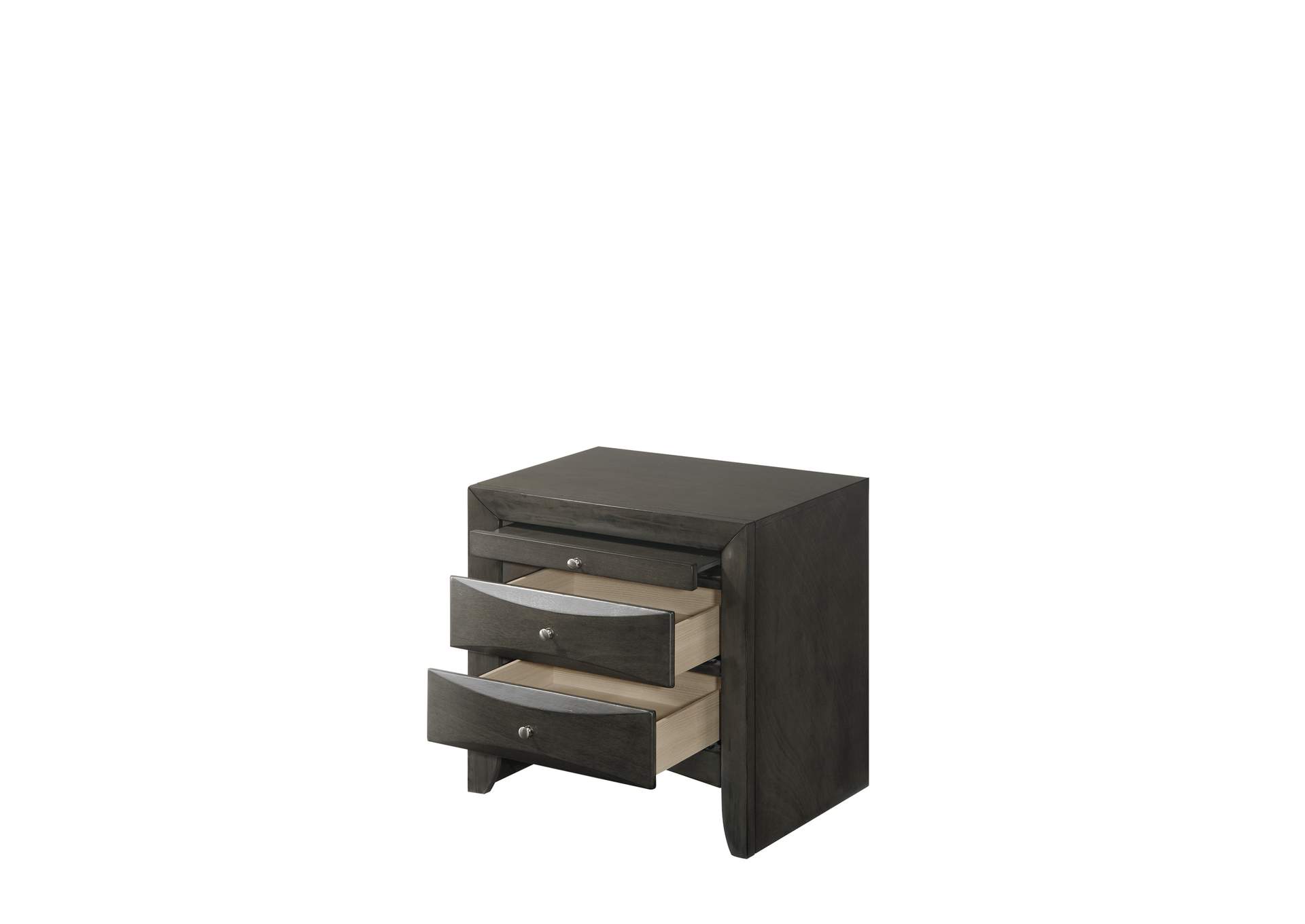 Emily Night Stand Grey,Crown Mark