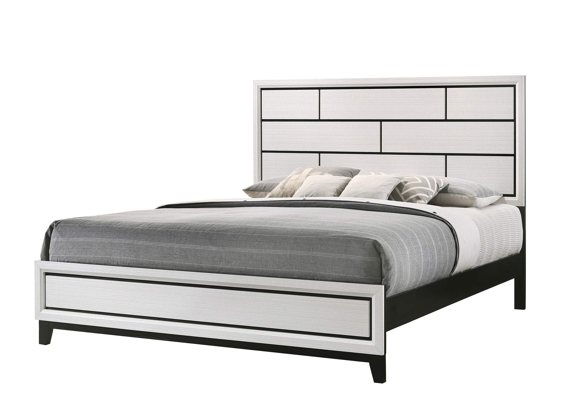 Akerson Chalk King Bed,Crown Mark
