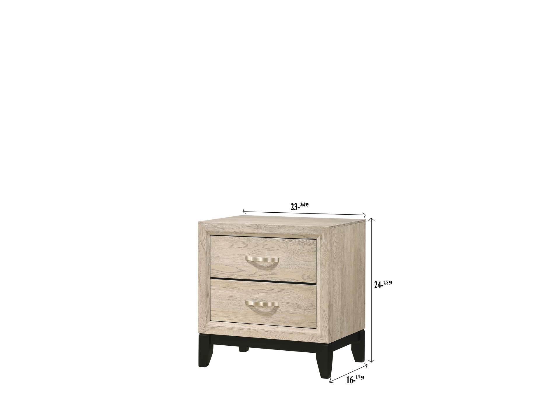 Akerson Night Stand Drift Wood,Crown Mark