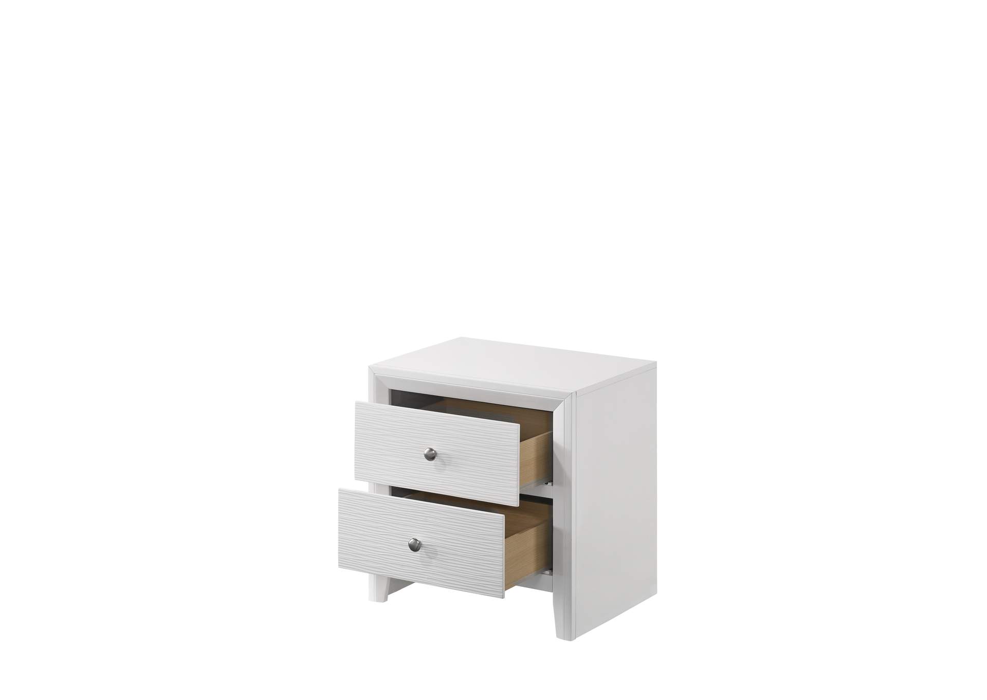 Evan Night Stand White,Crown Mark