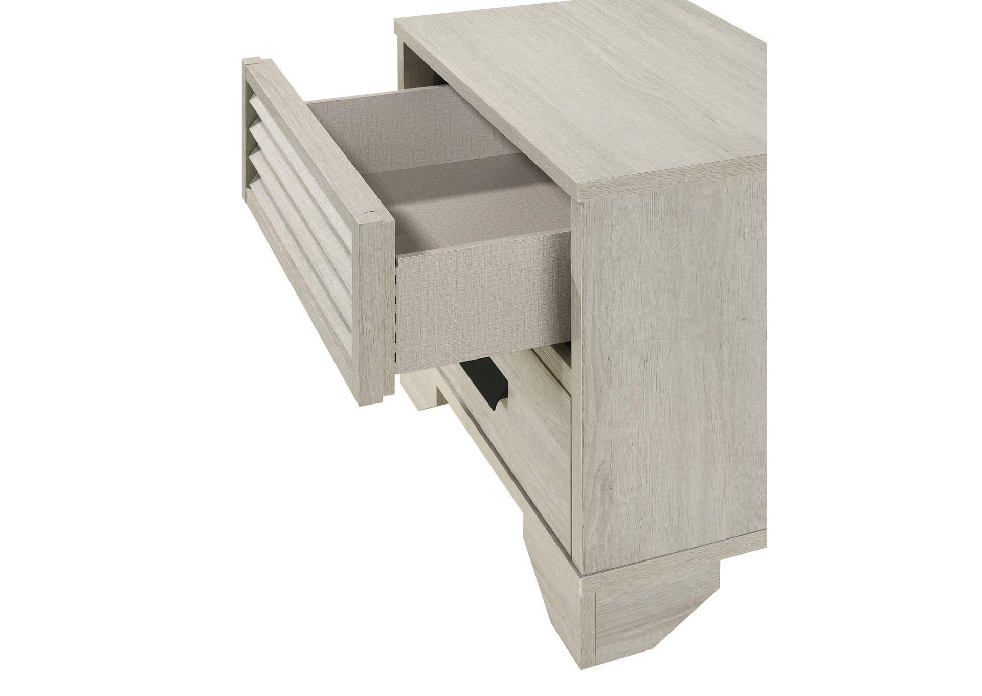 Sarter Night Stand - White,Crown Mark