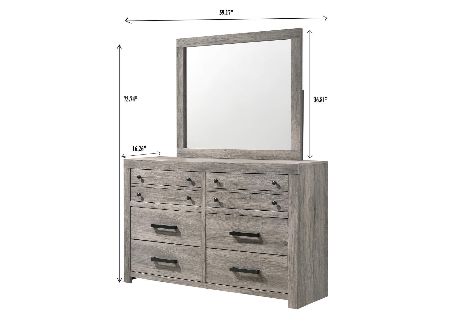 Tundra Dresser,Crown Mark