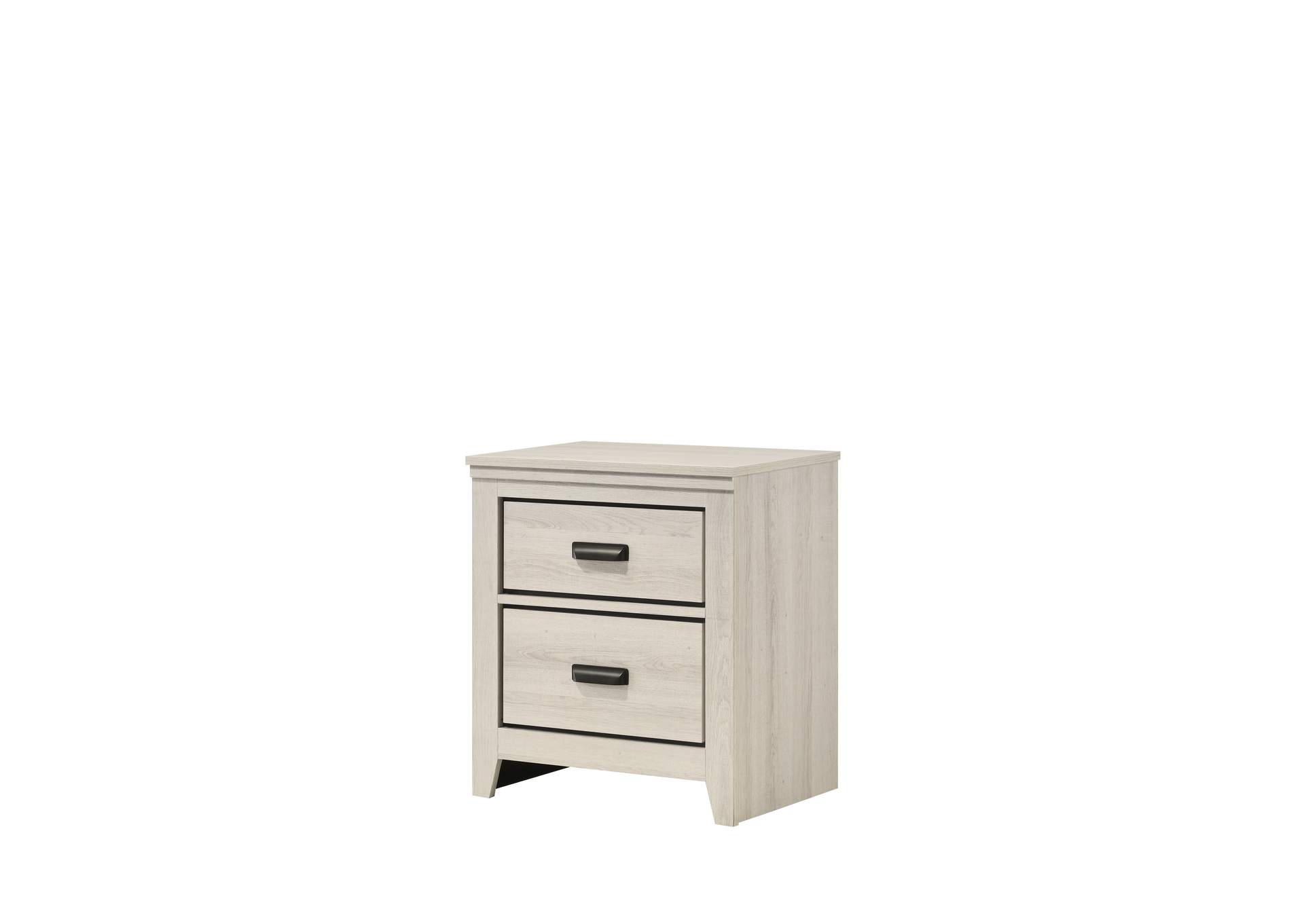 Carter Night Stand White,Crown Mark