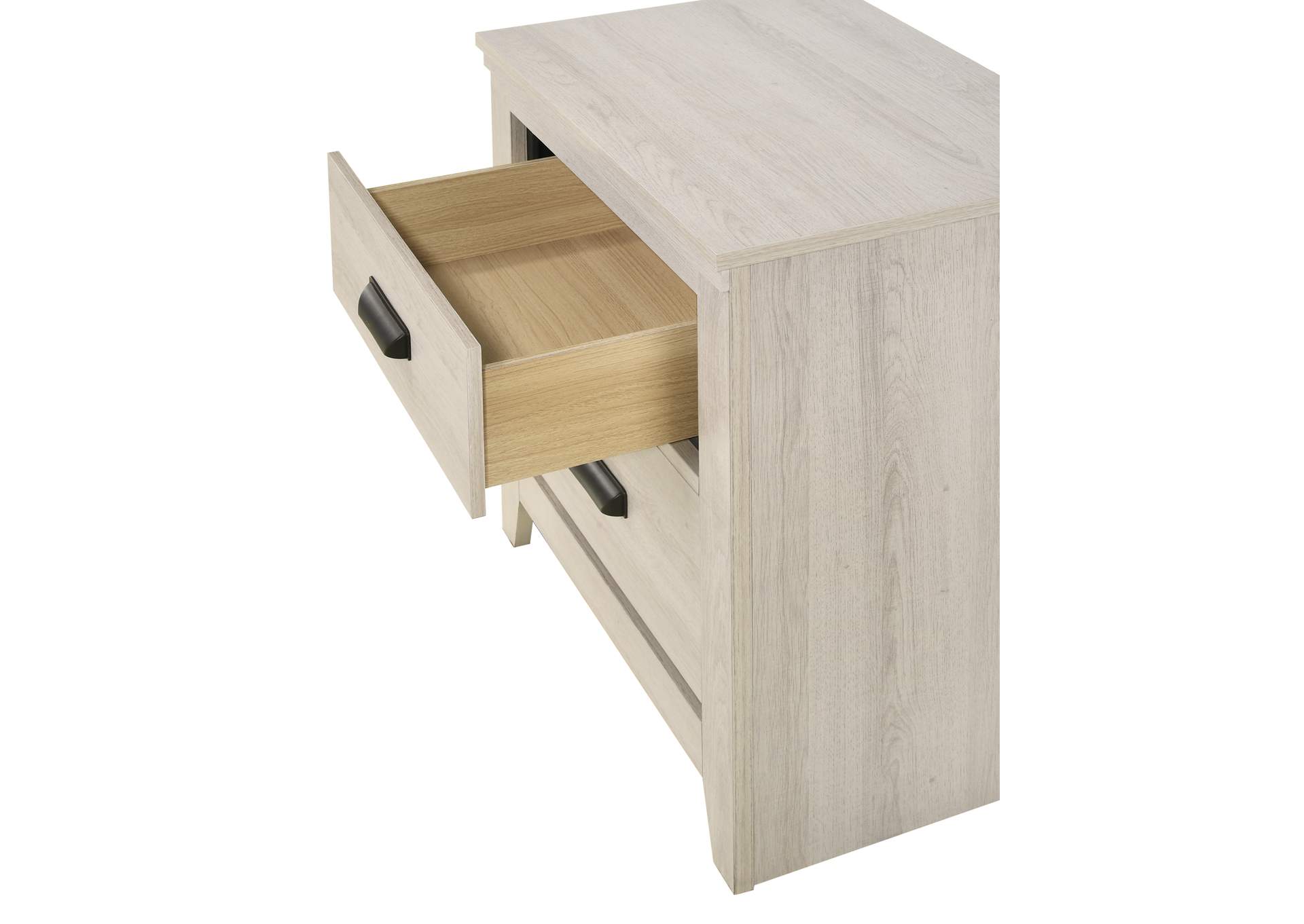 Carter Night Stand White,Crown Mark