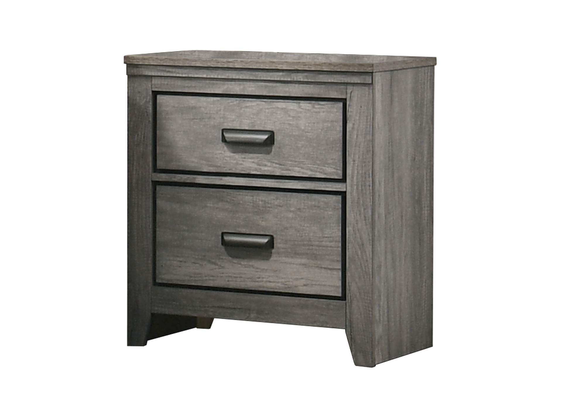 Carter Night Stand Gray,Crown Mark