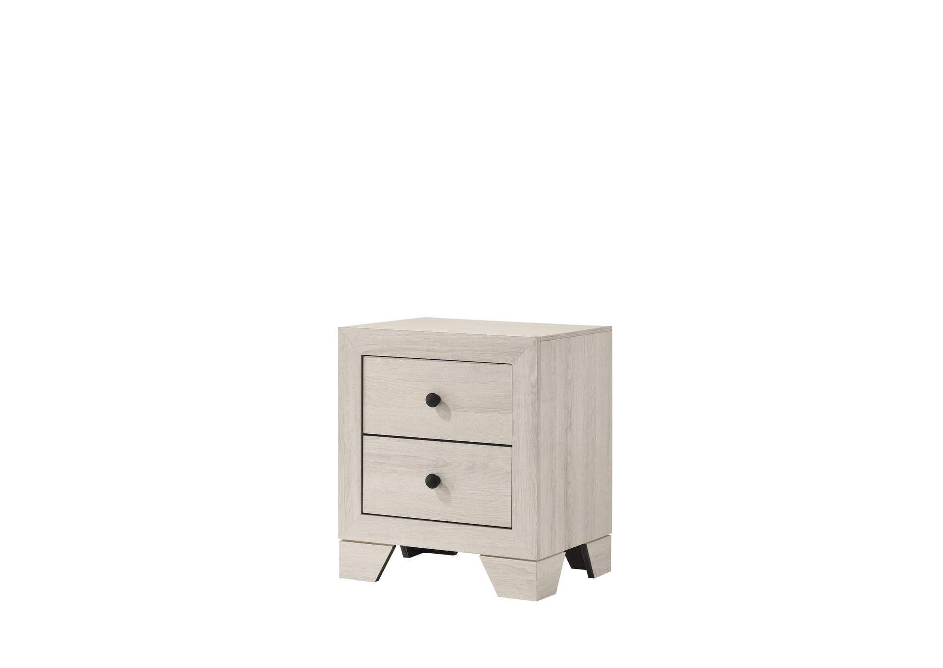 Atticus Night Stand White,Crown Mark