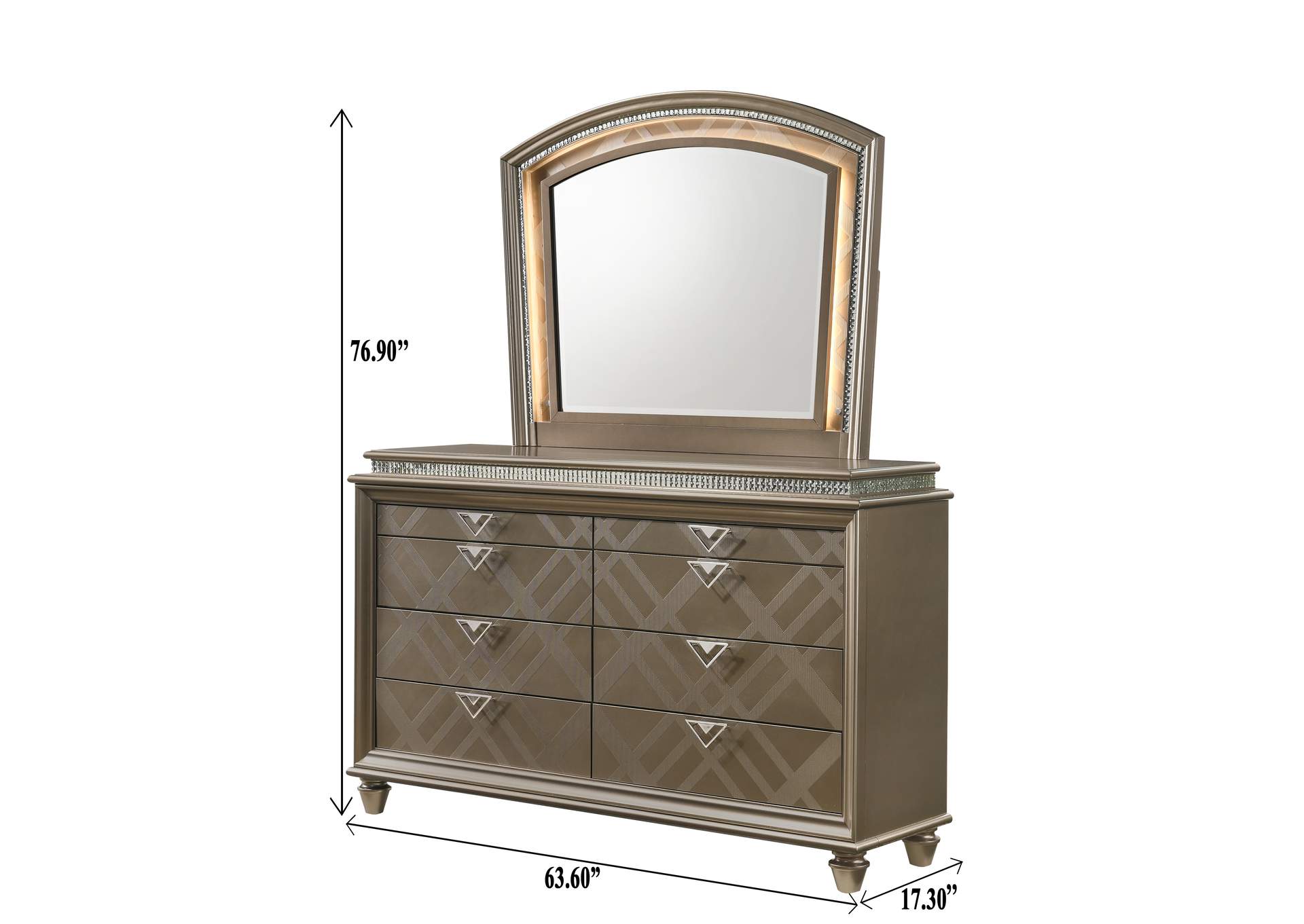 Cristal Dresser,Crown Mark