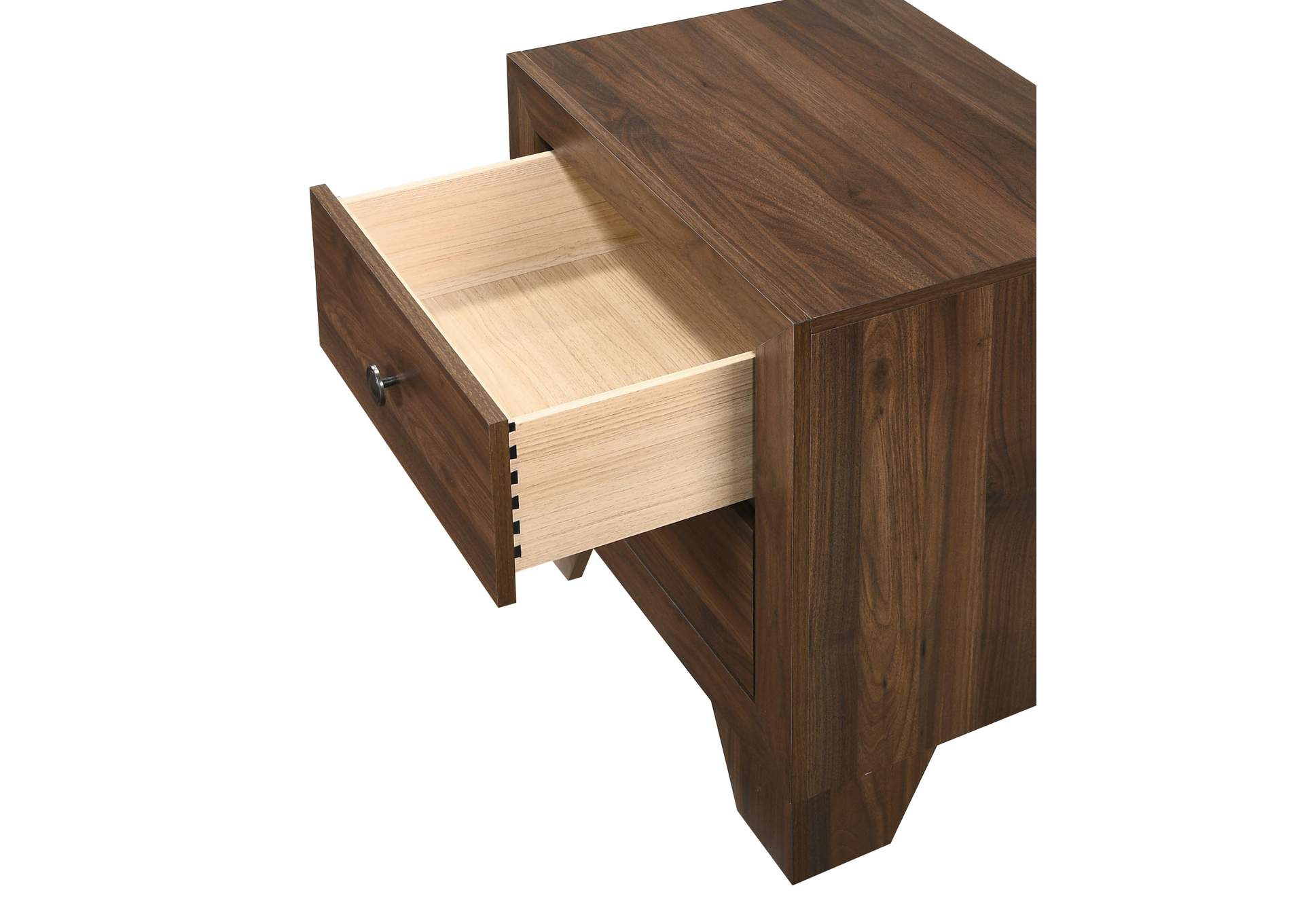 Millie Night Stand - Brown Cherry,Crown Mark