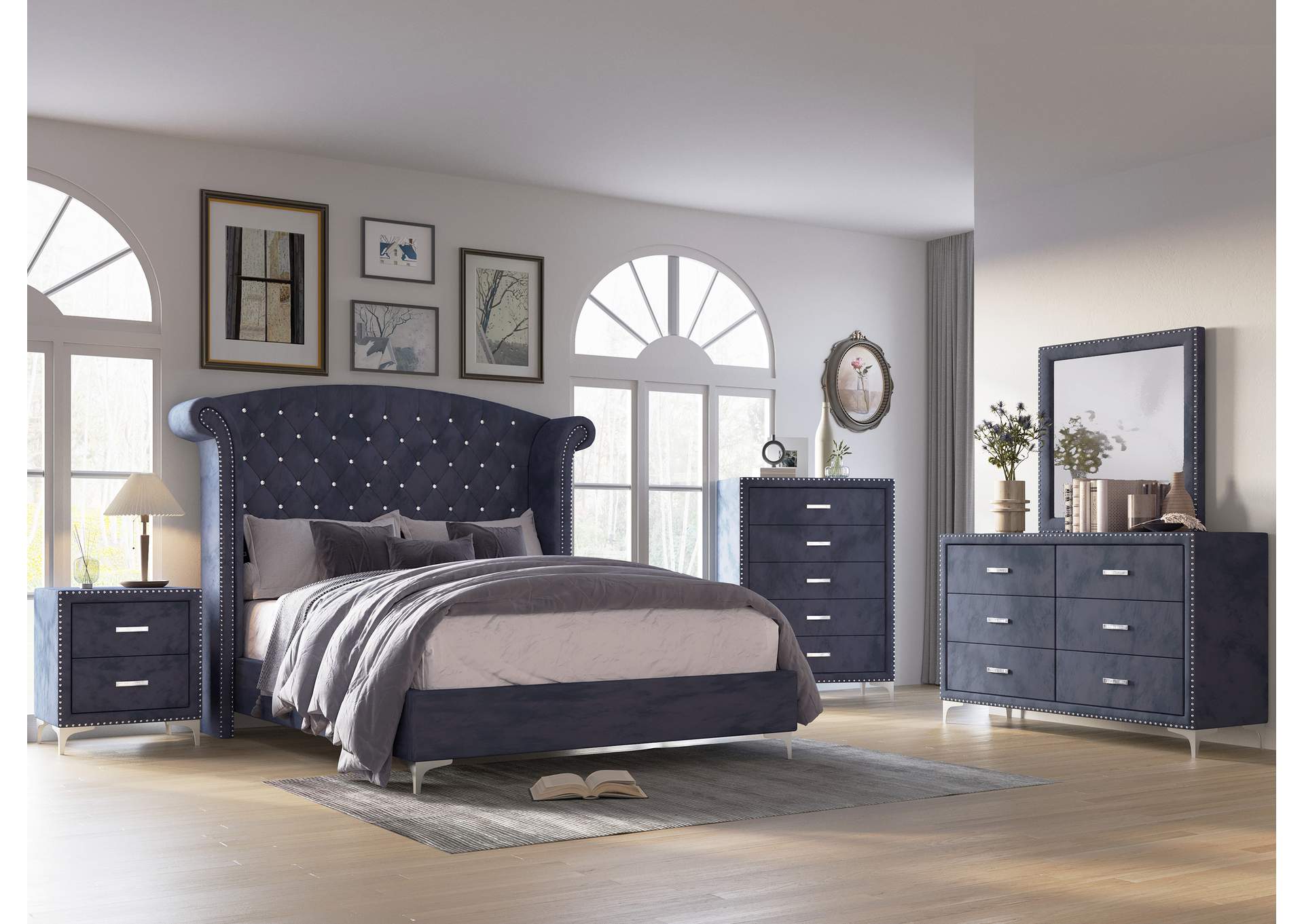 Lucinda Dresser - Dark Grey,Crown Mark