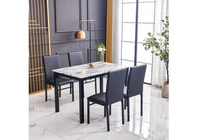 Image for Aiden White 5 Piece Dinette