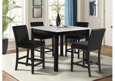 Lennon 5 Piece Counter Height Table,Crown Mark