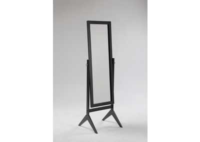 Image for 0 Black Cheval Mirror